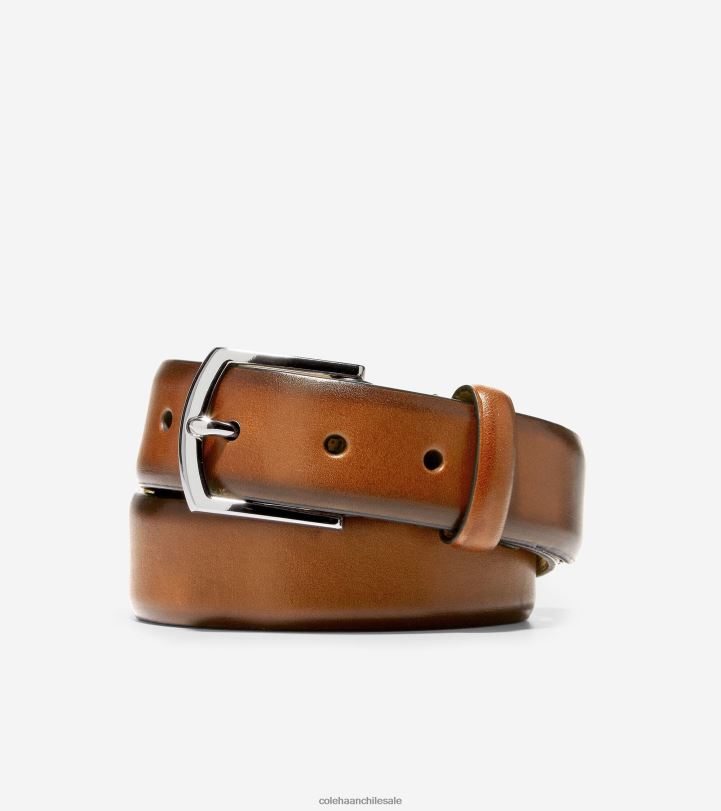 Cole Haan cinturón lewis de 32 mm de piel bruñida bronceado británico B8D8B565 hombres accesorios