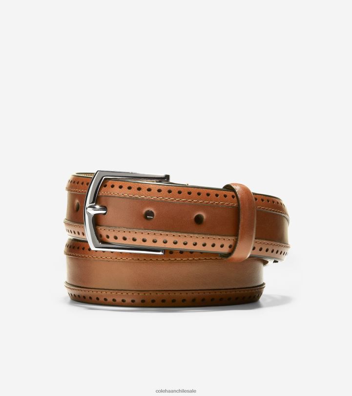 Cole Haan cinturón perforado dawson de 32 mm bronceado británico B8D8B567 hombres accesorios