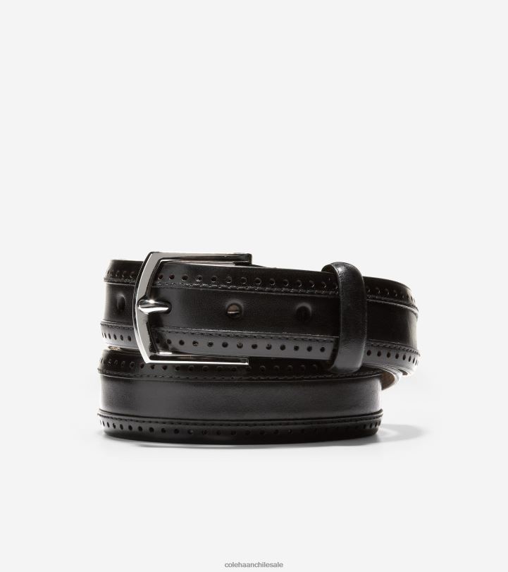 Cole Haan cinturón perforado dawson de 32 mm negro B8D8B566 hombres accesorios
