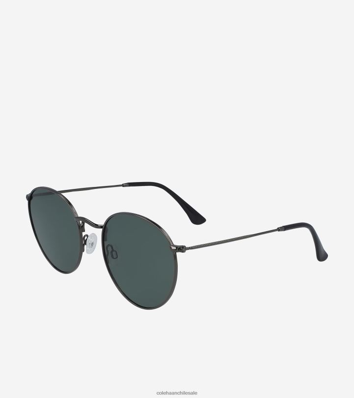 Cole Haan gafas de sol clásicas redondas de metal humo de bronce B8D8B585 hombres accesorios