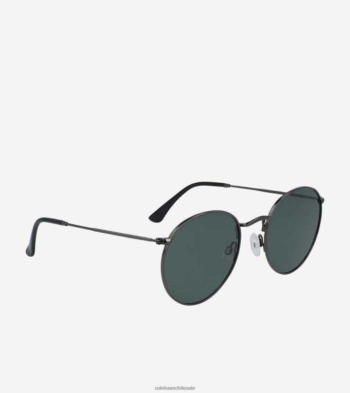 Cole Haan gafas de sol clásicas redondas de metal humo de bronce B8D8B585 hombres accesorios