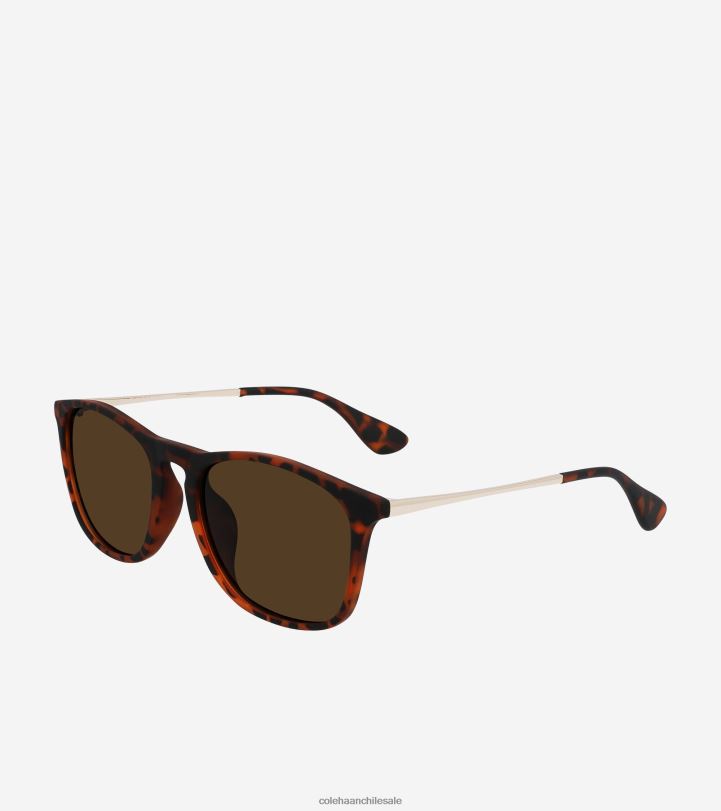 Cole Haan gafas de sol cuadradas retro estampado de tortuga B8D8B583 hombres accesorios