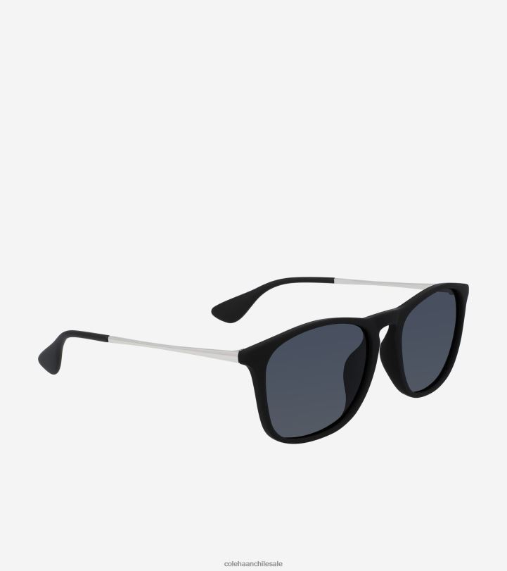 Cole Haan gafas de sol cuadradas retro negro B8D8B582 hombres accesorios