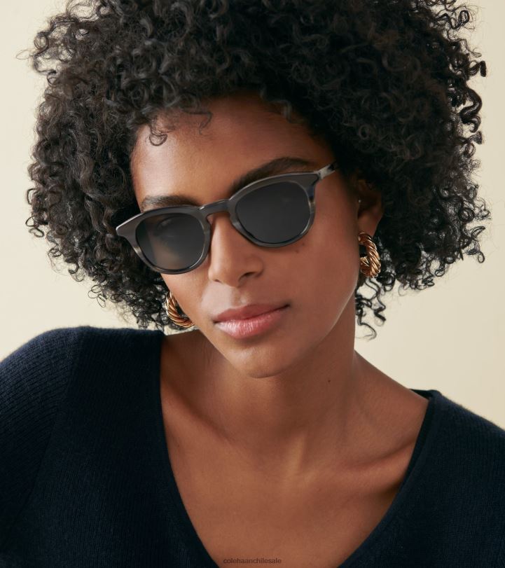 Cole Haan gafas de sol redondas modernas bronce de cañón B8D8B530 hombres accesorios