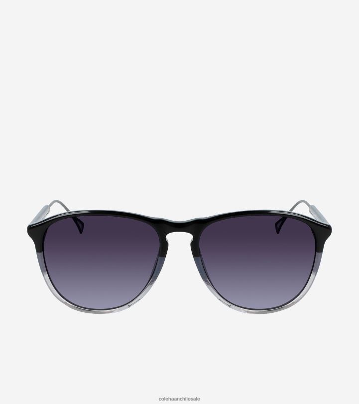 Cole Haan gafas de sol retro ovaladas negro B8D8B533 hombres accesorios