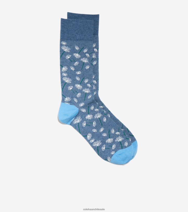 Cole Haan calcetín con diseño de diente de león jaspeado denim medio B8D8B588 hombres accesorios