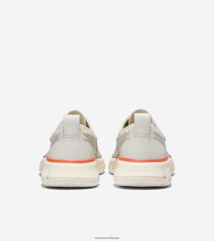 Cole Haan 4.zapato náutico de regata zerogrand abedul plateado-marfil-naranja escarlata B8D8B254 hombres calzado