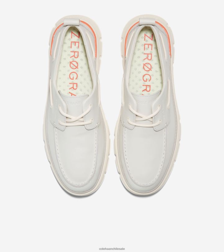Cole Haan 4.zapato náutico de regata zerogrand abedul plateado-marfil-naranja escarlata B8D8B254 hombres calzado