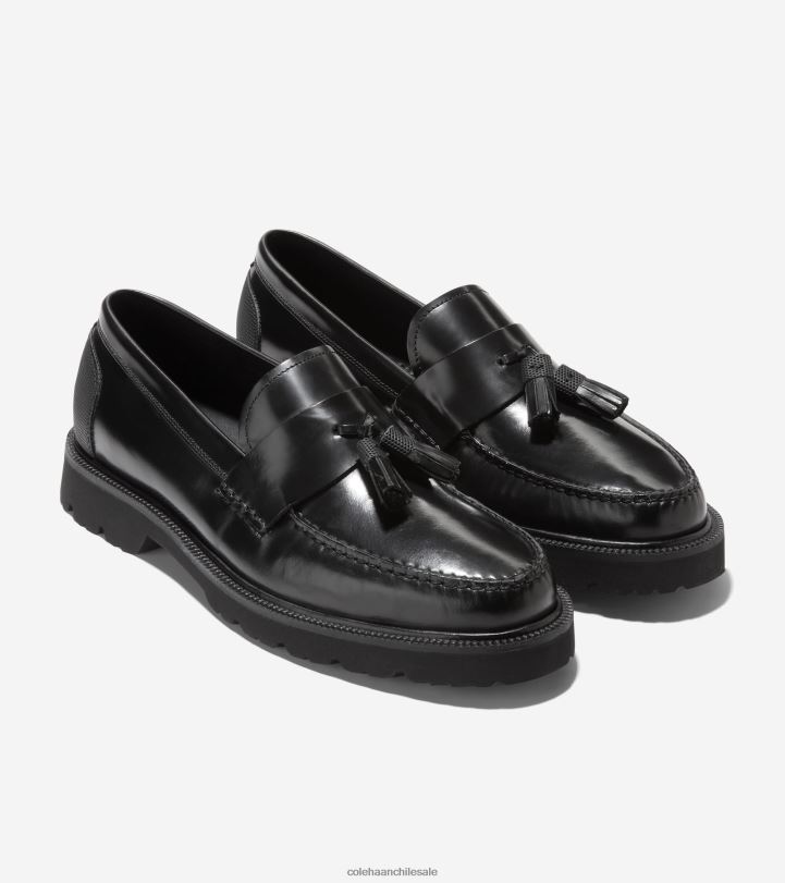 Cole Haan mocasines clásicos americanos con borlas cepillado negro B8D8B449 hombres calzado