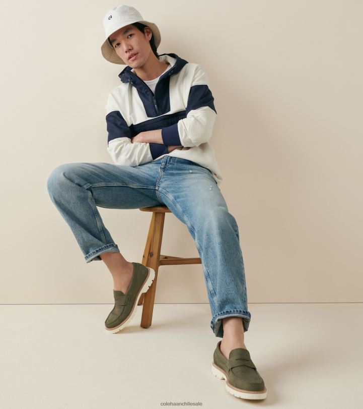Cole Haan mocasines clásicos americanos garza de hoja de té B8D8B374 hombres calzado