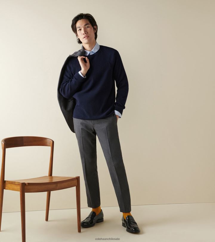 Cole Haan mocasines clásicos modernos charol negro B8D8B448 hombres calzado