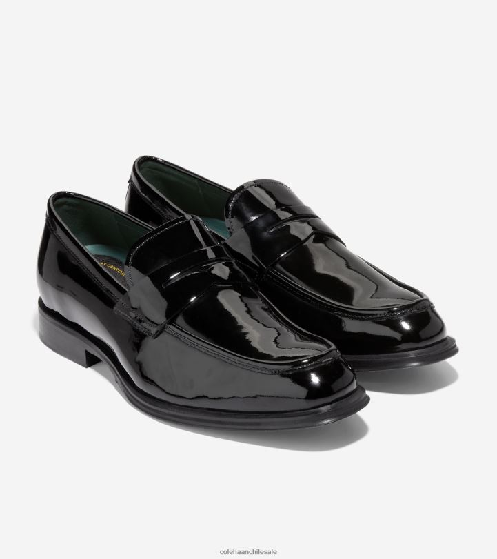 Cole Haan mocasines clásicos modernos charol negro B8D8B448 hombres calzado