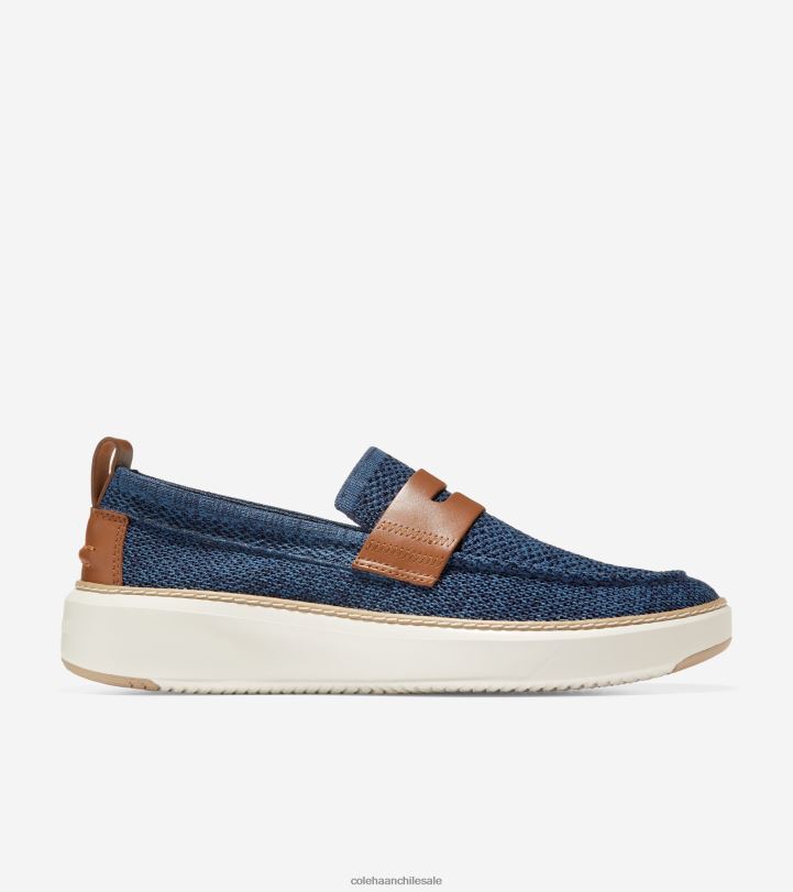 Cole Haan mocasines grandpro topspin alférez azul stitchlite-británico bronceado B8D8B322 hombres calzado