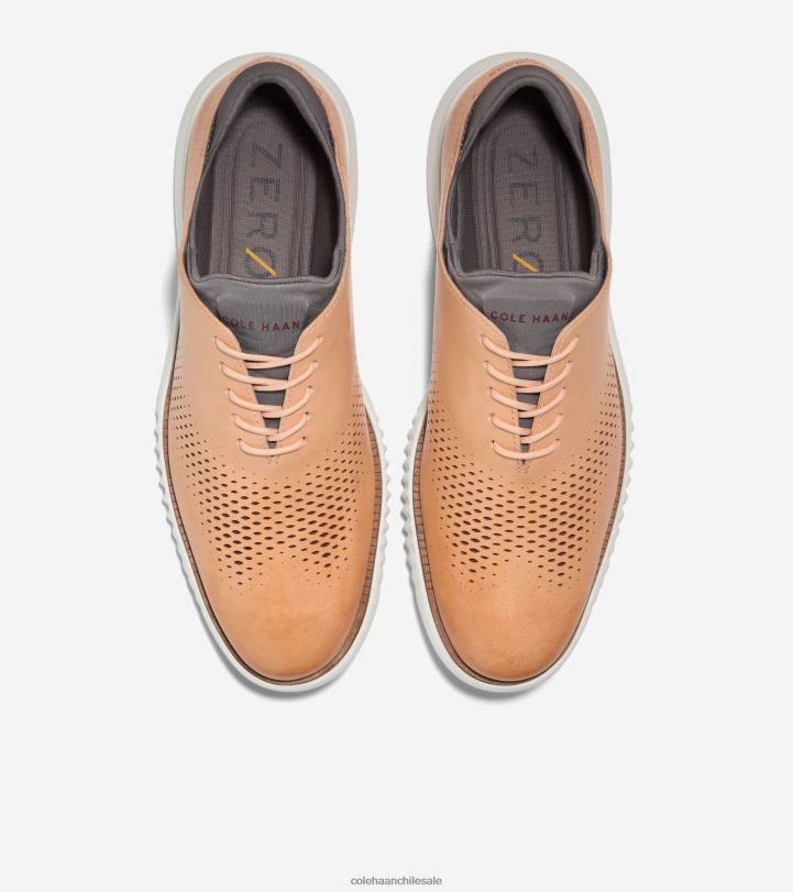 Cole Haan 2. punta de ala láser zerogrand oxford horizonte de la ciudad de bronceado blanqueado-marfil B8D8B267 hombres calzado