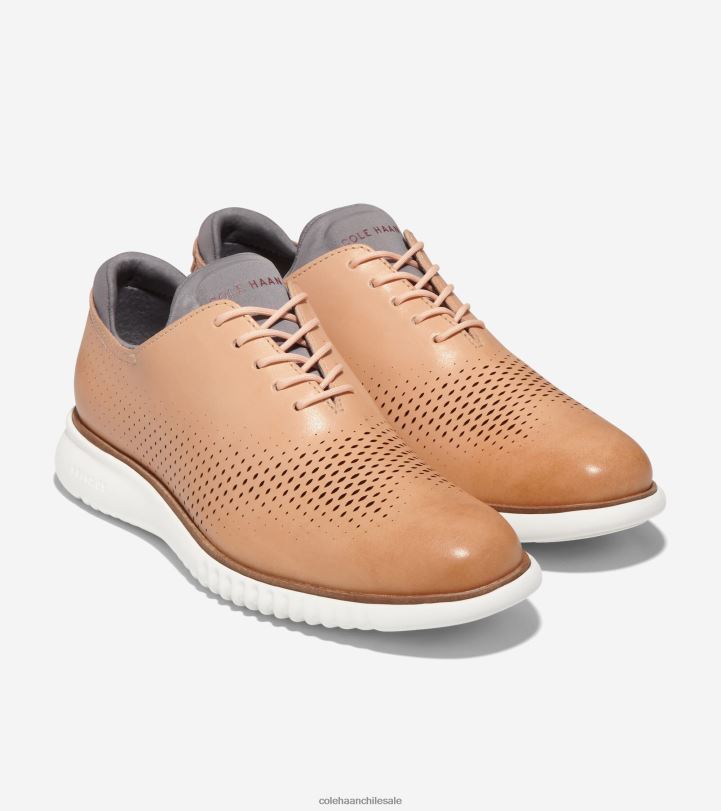 Cole Haan 2. punta de ala láser zerogrand oxford horizonte de la ciudad de bronceado blanqueado-marfil B8D8B267 hombres calzado