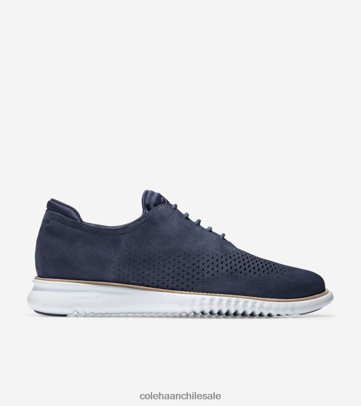 Cole Haan 2. punta de ala láser zerogrand oxford nubuck azul marino B8D8B271 hombres calzado
