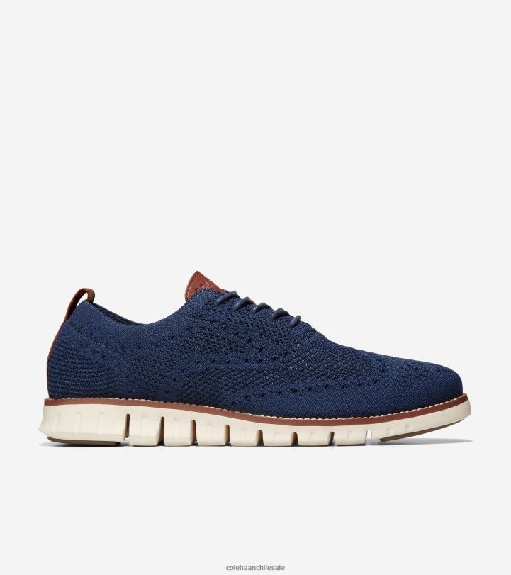 Cole Haan Oxford de punta de ala zerogrand azul marino stitchlite-marfil B8D8B428 hombres calzado