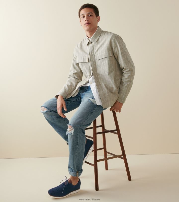 Cole Haan Oxford de punta de ala zerogrand azul marino stitchlite-marfil B8D8B428 hombres calzado