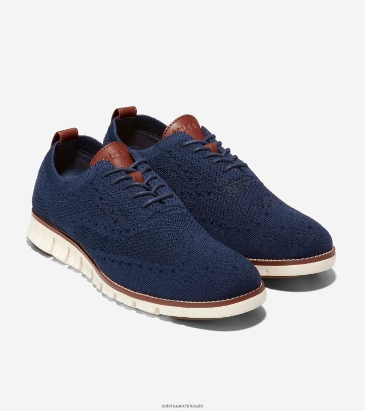 Cole Haan Oxford de punta de ala zerogrand azul marino stitchlite-marfil B8D8B428 hombres calzado