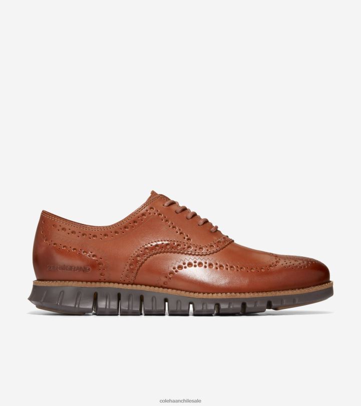 Cole Haan Oxford de punta de ala zerogrand bronceado británico-java B8D8B397 hombres calzado