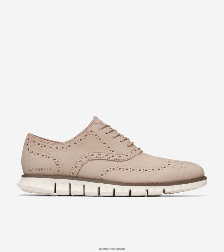 Cole Haan Oxford de punta de ala zerogrand dune nubuck-trufa-marfil B8D8B394 hombres calzado