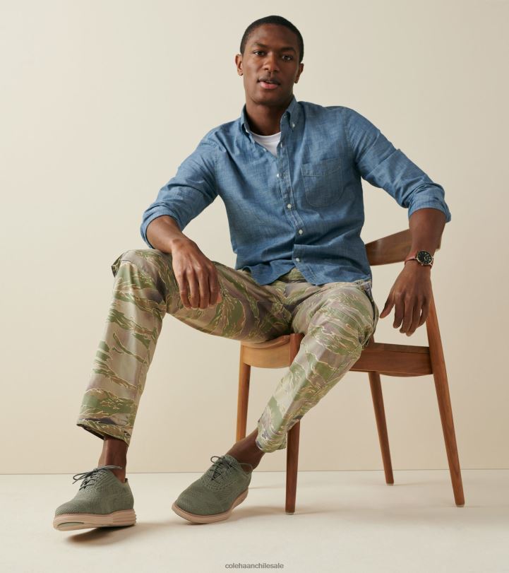 Cole Haan originalgrand remasterizado longwing oxford Stitchlite de camuflaje verde oliva con profundidad de hoja de té B8D8B443 hombres calzado