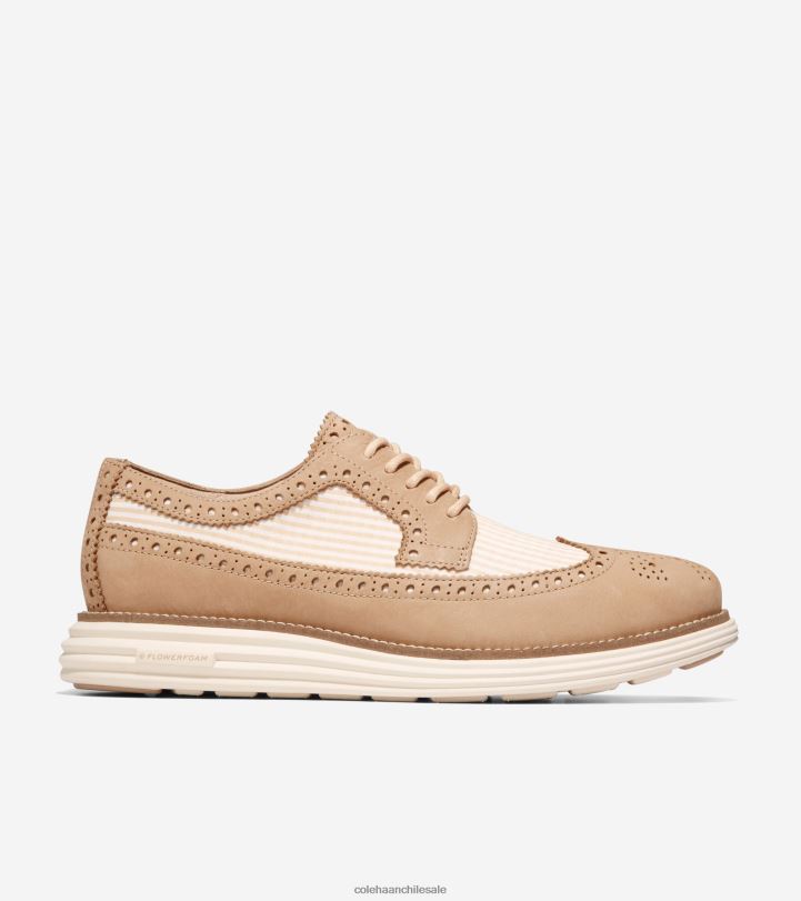 Cole Haan originalgrand remasterizado longwing oxford sésamo seersucker-marfil B8D8B323 hombres calzado