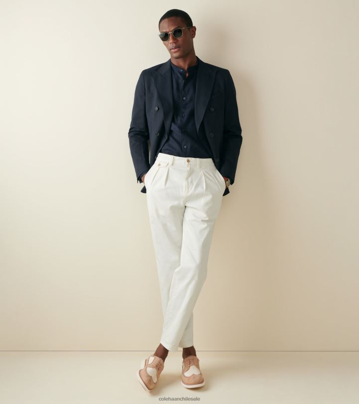 Cole Haan originalgrand remasterizado longwing oxford sésamo seersucker-marfil B8D8B323 hombres calzado