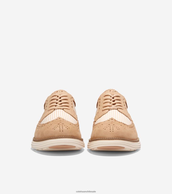 Cole Haan originalgrand remasterizado longwing oxford sésamo seersucker-marfil B8D8B323 hombres calzado