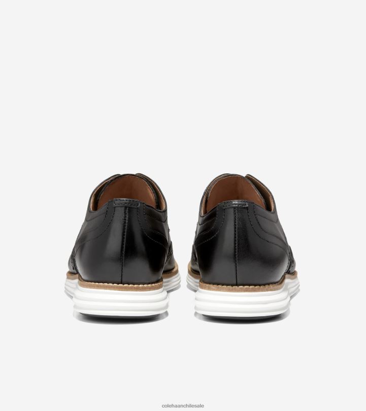 Cole Haan oxford de punta de ala grande original blanco negro B8D8B284 hombres calzado