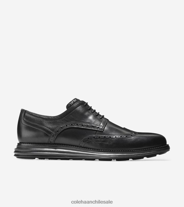 Cole Haan oxford de punta de ala grande original negro B8D8B287 hombres calzado