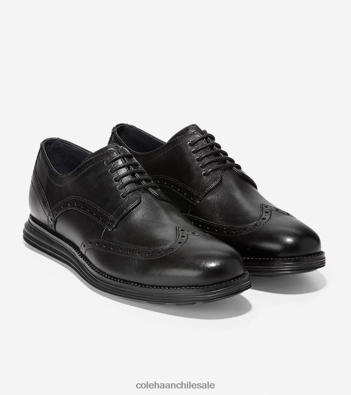 Cole Haan oxford de punta de ala grande original negro B8D8B287 hombres calzado