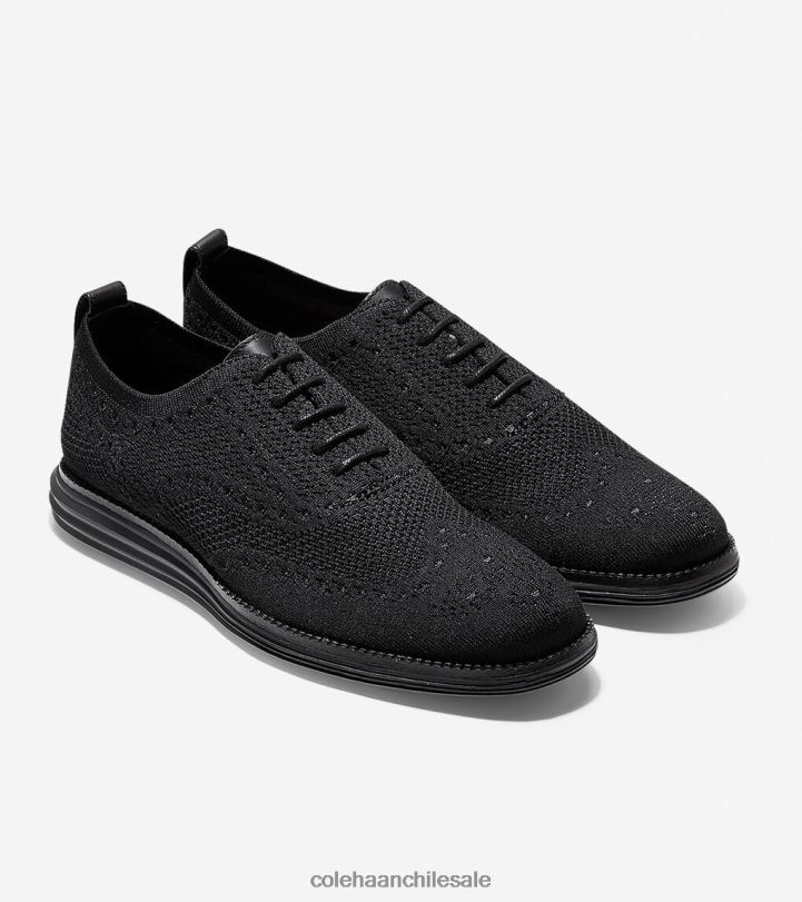Cole Haan oxford de punta de ala grande original puntada negra B8D8B393 hombres calzado