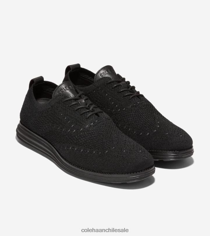 Cole Haan oxford de punta de ala grande original puntada negra B8D8B393 hombres calzado