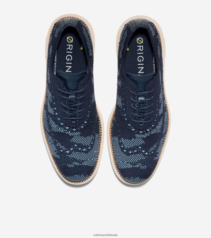 Cole Haan oxford de punta de ala remasterizado original grand blazer azul marino-campana camo stitchlite B8D8B445 hombres calzado