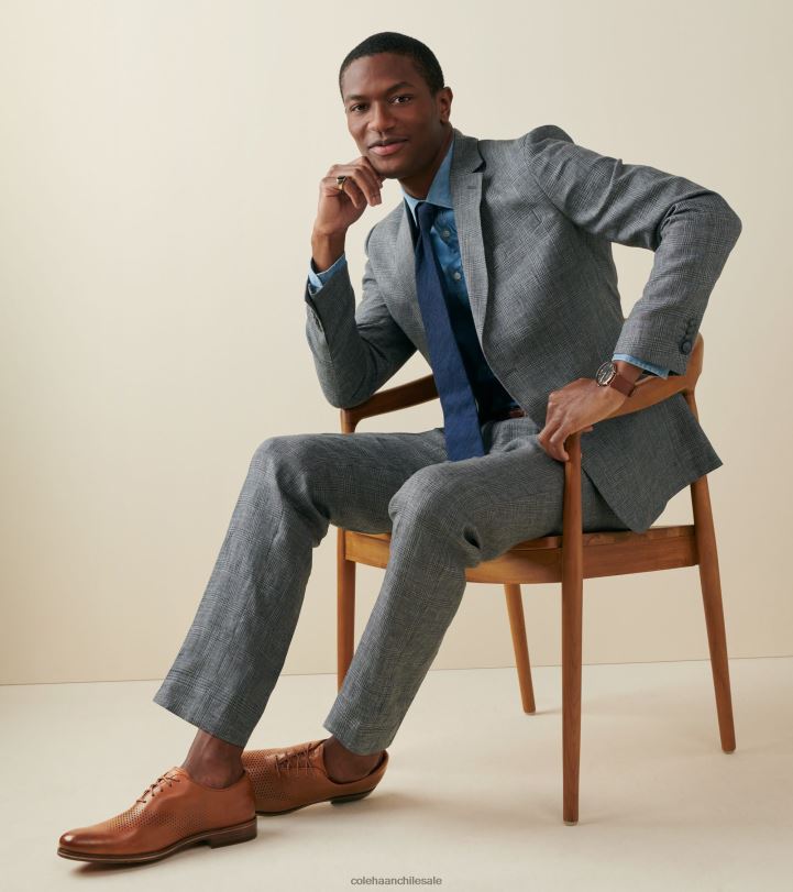 Cole Haan washington grand laser punta de ala oxford cuero marrón británico B8D8B420 hombres calzado