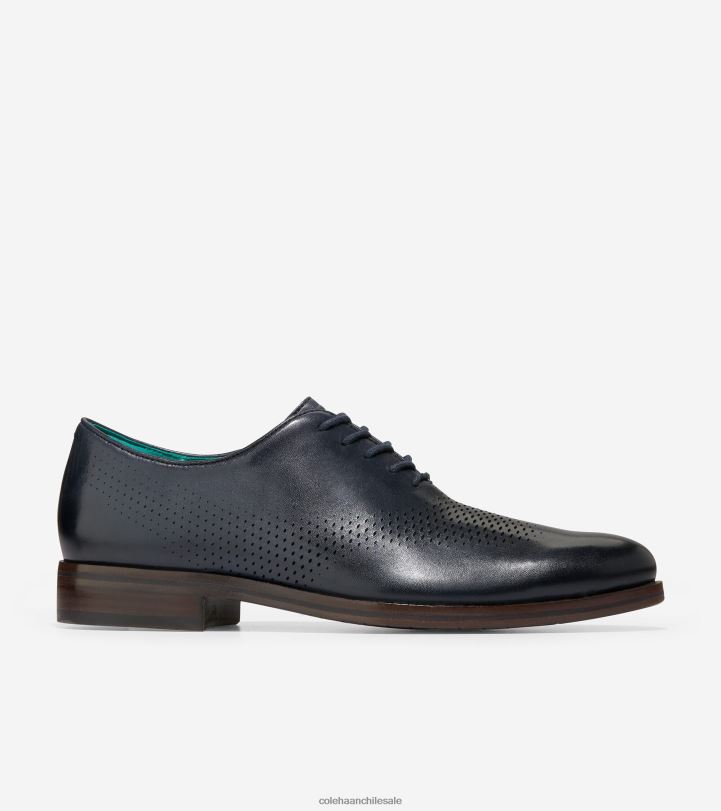 Cole Haan washington grand laser punta de ala oxford tinta azul marino B8D8B421 hombres calzado