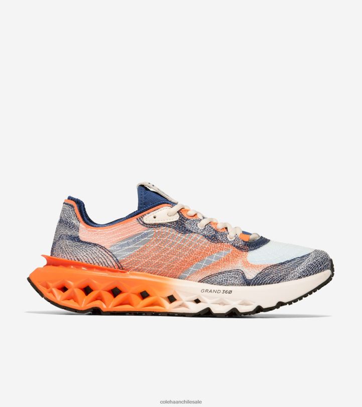 Cole Haan 5.Zerogrand Zapatilla para correr con puntada bordada alférez azul-nectarina-marfil B8D8B460 hombres calzado