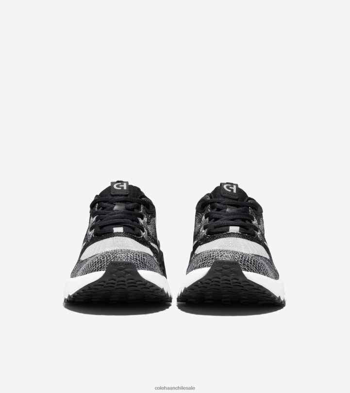 Cole Haan 5.Zerogrand Zapatilla para correr con puntada bordada negro-gris raya diplomática-blanco óptico B8D8B462 hombres calzado