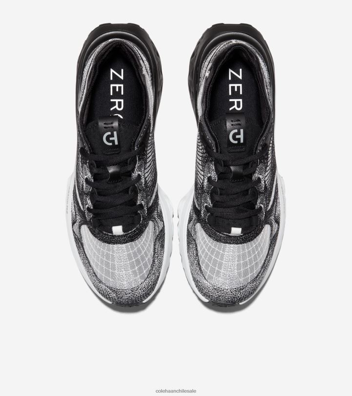 Cole Haan 5.Zerogrand Zapatilla para correr con puntada bordada negro-gris raya diplomática-blanco óptico B8D8B462 hombres calzado