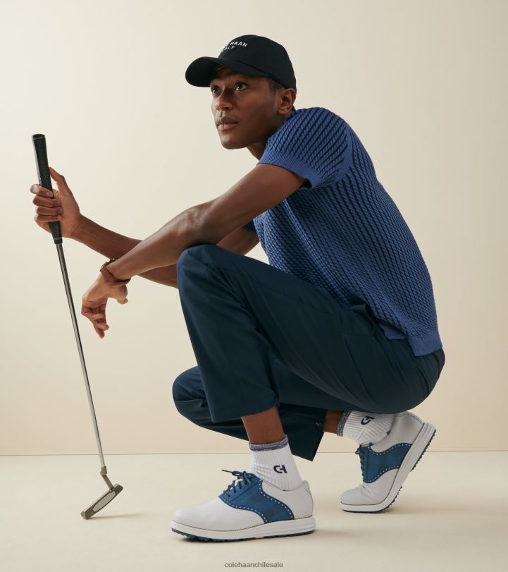 Cole Haan Zapato de golf Grand Saddle original blazer blanco óptico-ensign azul marino B8D8B469 hombres calzado