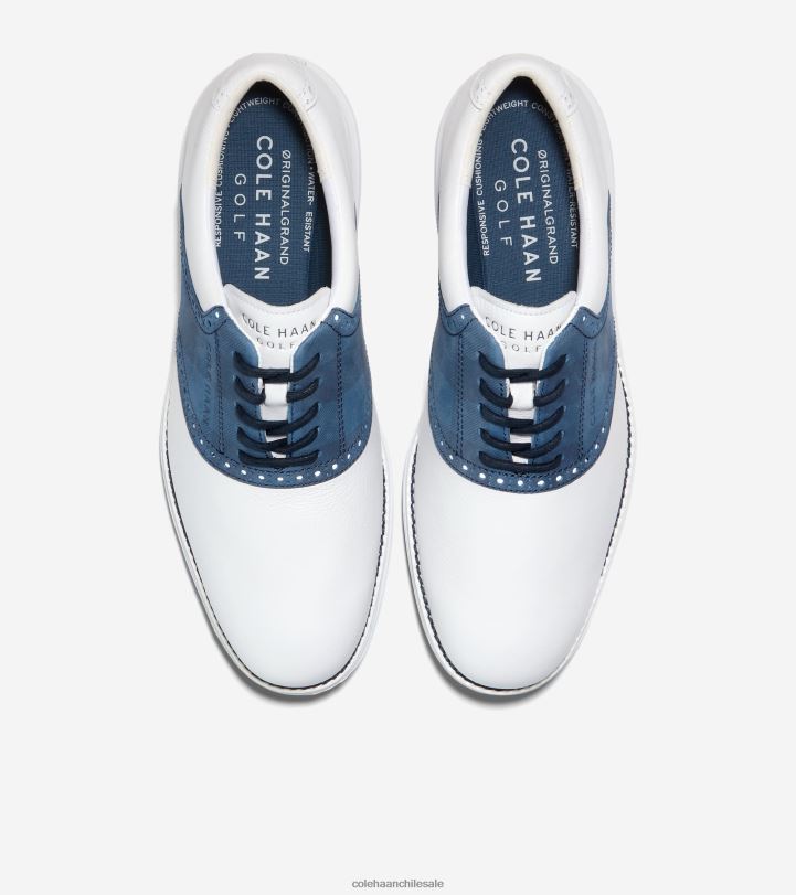 Cole Haan Zapato de golf Grand Saddle original blazer blanco óptico-ensign azul marino B8D8B469 hombres calzado
