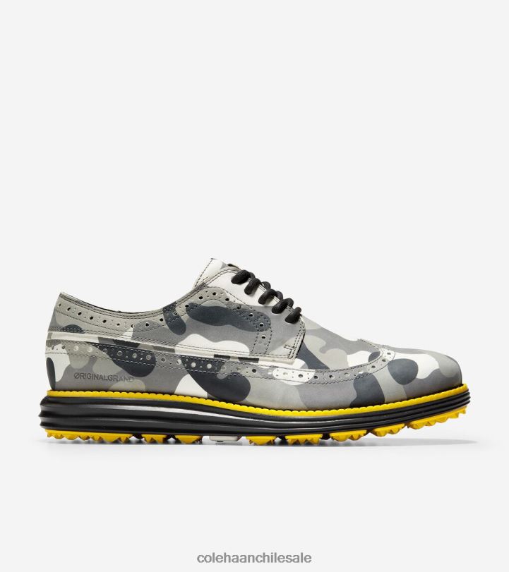 Cole Haan gran zapato de golf original camuflaje gris B8D8B409 hombres calzado