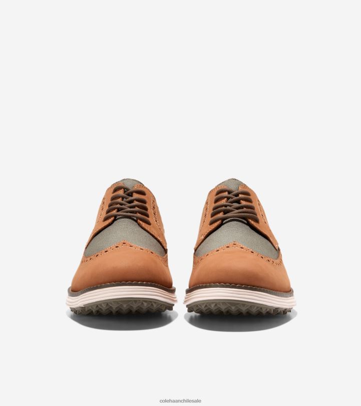 Cole Haan gran zapato de golf original trufa bronceada blanqueada con hojas de té de nuez B8D8B410 hombres calzado