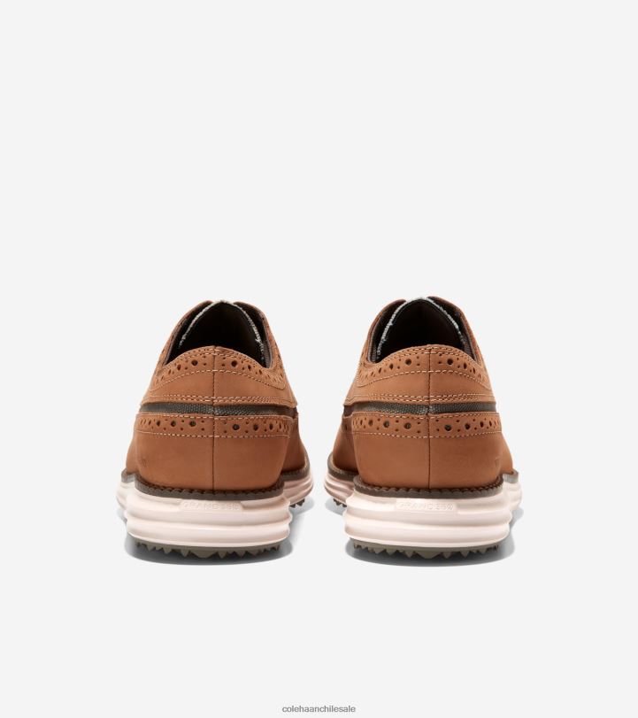 Cole Haan gran zapato de golf original trufa bronceada blanqueada con hojas de té de nuez B8D8B410 hombres calzado