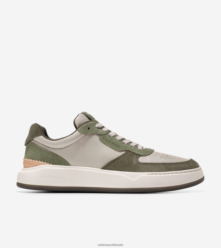 Cole Haan tenis grandpro cruzados paloma-té hoja-aceite verde-plata abedul B8D8B311 hombres calzado