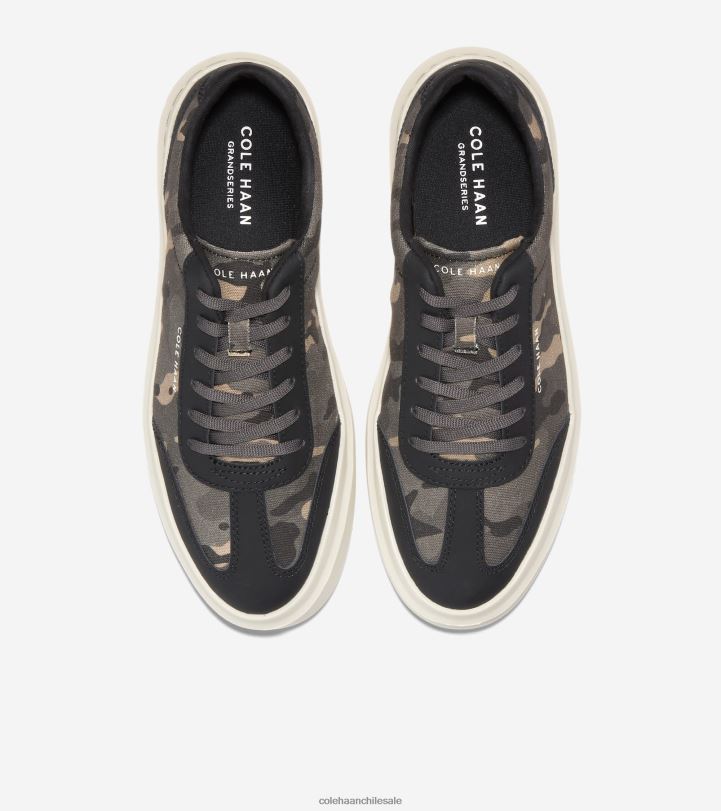 Cole Haan tenis grandpro rally de lona camuflaje de pavimento negro oscuro B8D8B347 hombres calzado