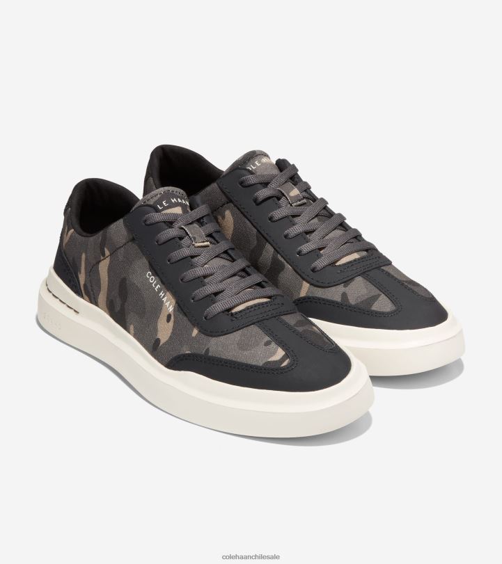 Cole Haan tenis grandpro rally de lona camuflaje de pavimento negro oscuro B8D8B347 hombres calzado