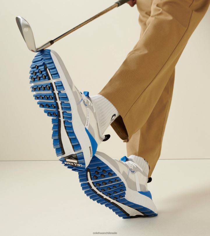 Cole Haan zapato de golf de adelantamiento zerogrand microchip-azul lapislázuli-blanco óptico B8D8B412 hombres calzado