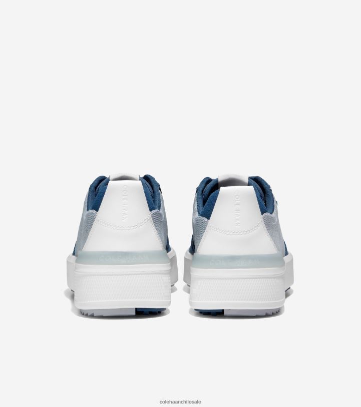 Cole Haan zapato de golf grandpro crew alférez azul-óptico blanco-micro chip B8D8B403 hombres calzado